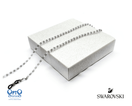 ΑΛΥΣΙΔΑ SWAROVSKI ΜΕ 191 ΠΕΤΡΕΣ ΔΙΑΦΑΝΗ/ΓΚΡΙ ΣΚ. (κωδ.7021822)