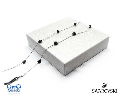 ΑΛΥΣΙΔΑ SWAROVSKI ΛΟΥΛΟΥΔΙ ΜΑΥΡΟ (κωδ.7021850)