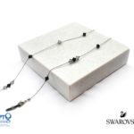 ΑΛΥΣΙΔΑ SWAROVSKI 14 ΠΕΤΡΕΣ ΓΚΡΙ-ΜΑΥΡΟ (κωδ.7021868)