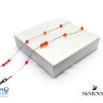 ΑΛΥΣΙΔΑ SWAROVSKI 14 ΠΕΤΡΕΣ ΠΟΡΤΟΚΑΛΙ (κωδ.7021888)