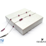 ΑΛΥΣΙΔΑ SWAROVSKI 14 ΠΕΤΡΕΣ ΜΩΒ (κωδ.7021895)