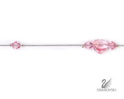 ΑΛΥΣΙΔΑ SWAROVSKI ΚΑΡΔΙΑ ΡΟΖ (κωδ.7021833) - Thumbnail Image 2