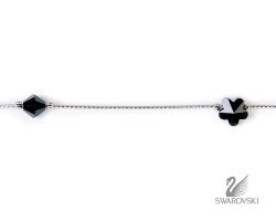 ΑΛΥΣΙΔΑ SWAROVSKI ΛΟΥΛΟΥΔΙ ΜΑΥΡΟ (κωδ.7021850) - Thumbnail Image 2