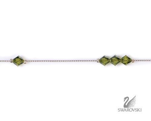 ΑΛΥΣΙΔΑ SWAROVSKI 14 ΠΕΤΡΕΣ ΛΑΔΙ (κωδ.7021884) - Image 2