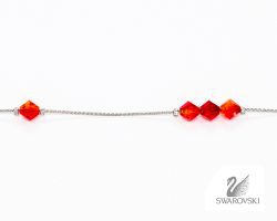 ΑΛΥΣΙΔΑ SWAROVSKI 14 ΠΕΤΡΕΣ ΠΟΡΤΟΚΑΛΙ (κωδ.7021888) - Thumbnail Image 2