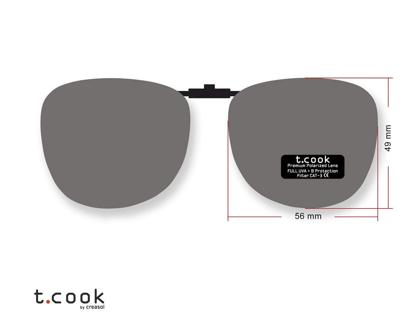 ΠΡΟΣΘΕΤΟ ΗΛΙΟΥ POLARISED ΦΥΜΕ 56x49mm (κωδ.5004371)