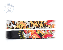 ΑΛΥΣΙΔΑ ΚΟΚΚΑΛΙΝΗ ΜΕ ΜΑΝΤΗΛΙ FLORAL ΜΑΥΡΟ (κωδ.7021411.5) C1